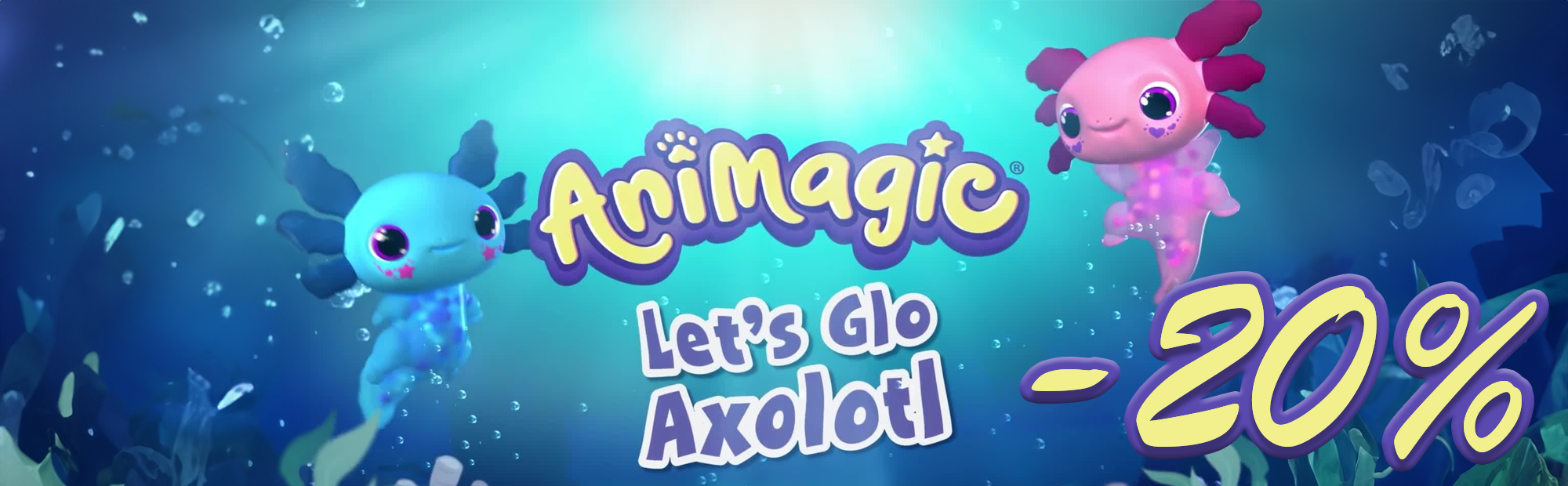 Banner Goliath - Unleash the magic of Animagic Axolotl