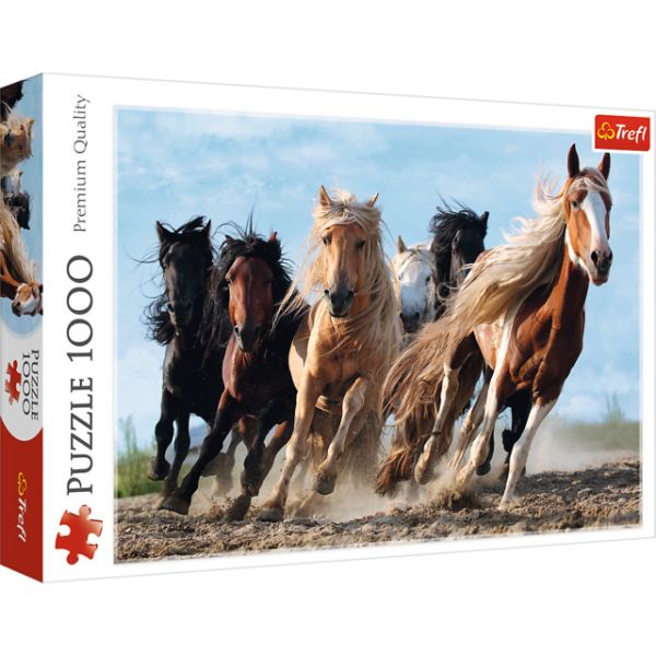 1000 Piece Puzzle - Galloping Horses