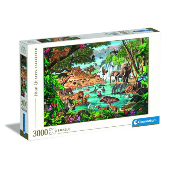 3000 Piece Puzzle - African Waterhole