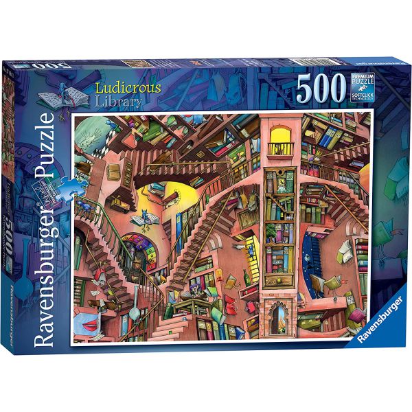 Puzzle 500 pz - La biblioteca bislacca