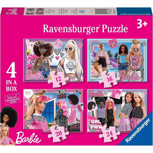 4 Puzzle in 1 - Barbie
