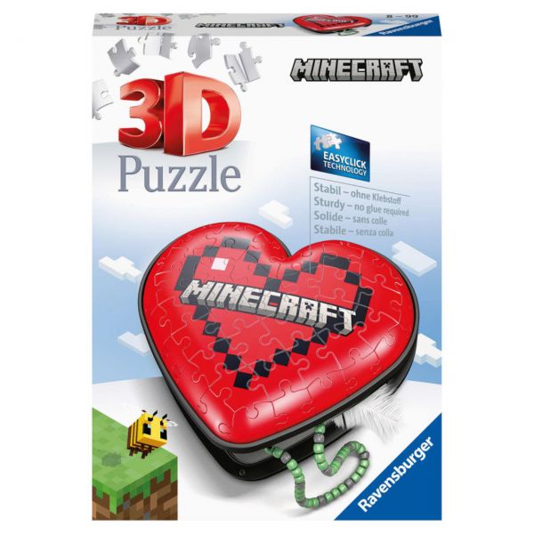 Puzzle 3D da 54 Pezzi - Heart Minecraft