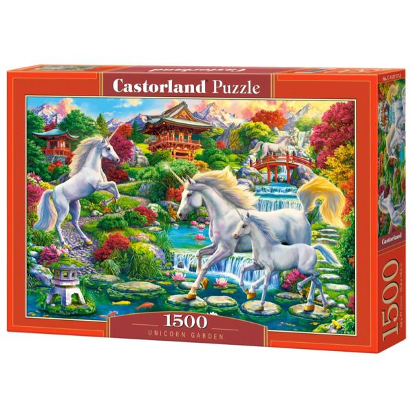 1500 Piece Puzzle - Unicorn Garden