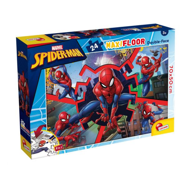 Puzzle da 24 Pezzi Maxi Double Face - Spider-Man