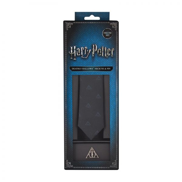 Harry Potter - Cravatta Deluxe I Doni della Morte con Spilla
