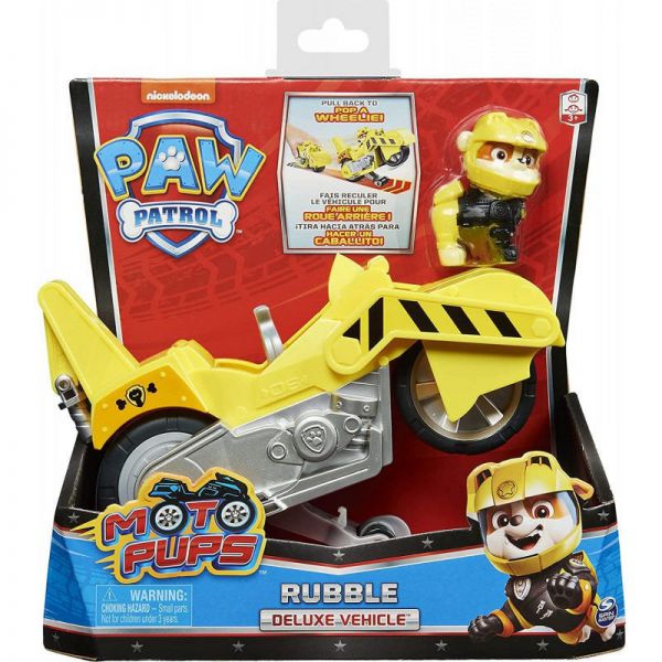 Paw Patrol - Pup Motorcycle Vehicle: Rubble