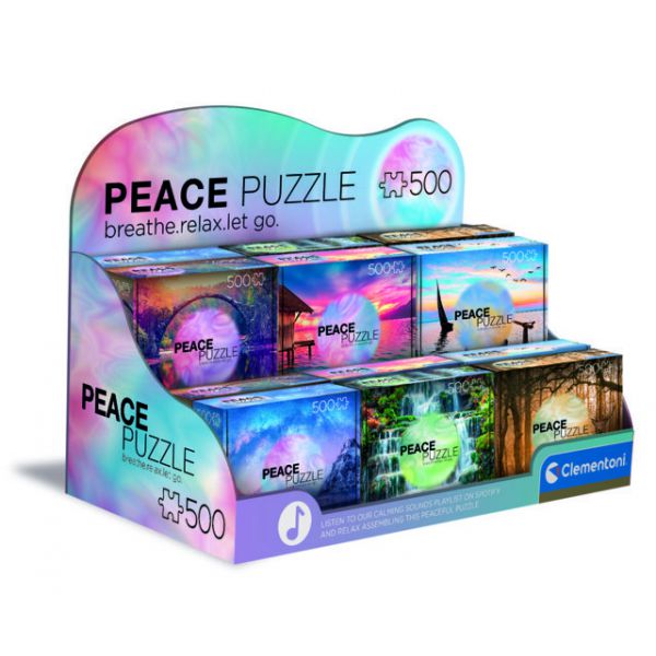 Peace Puzzle Display (12 Puzzles)