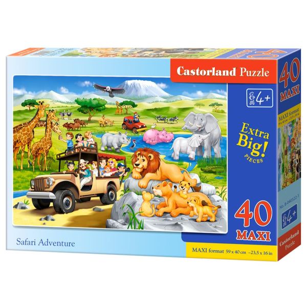 Maxi Puzzle 40 Pieces - Safari Adventure