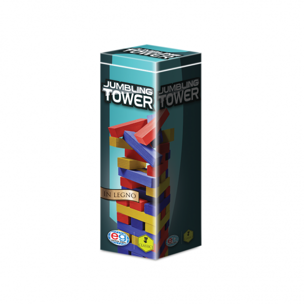 EG Classici - Jumbling Tower Colorata in Legno (H)