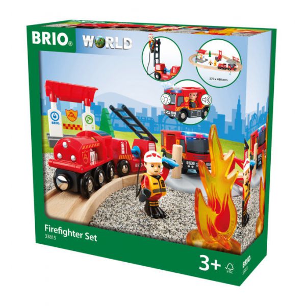 BRIO - Fire Brigade Railway Set