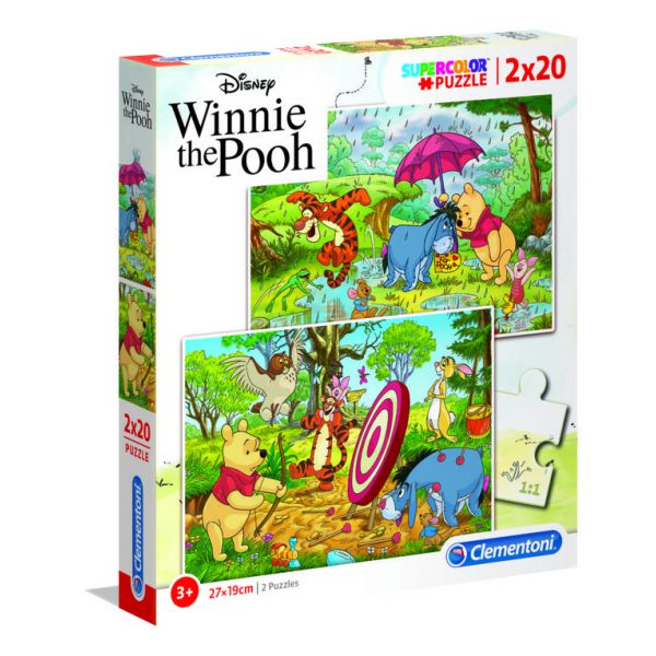 2 Puzzle da 20 Pezzi - Winnie the Pooh