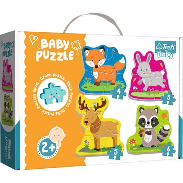 4 Puzzle in 1 - Baby Classic: Forest Animals