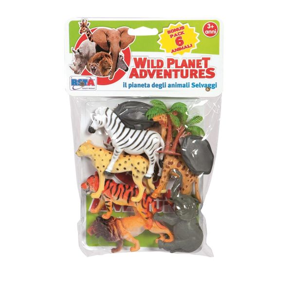 Wild Planet Adventures - Animali della Savana Pack 6 Animali