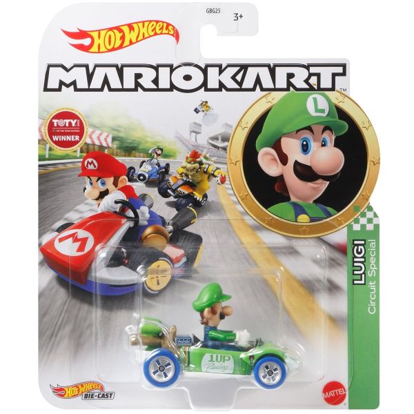 Hot Wheels - Mario Kart: Luigi Circuit Special