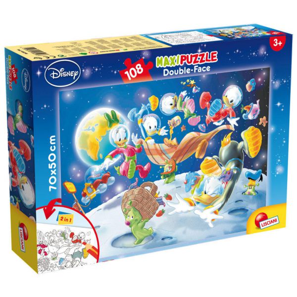 DISNEY PUZZLE DF MAXI FLOOR 108 MICKEY MOUSE - IN SPACE