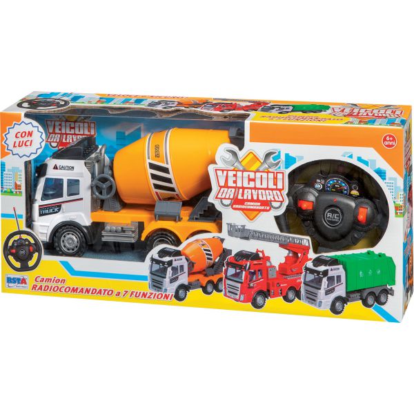 REMOTE-CONTROLLED COIN MIXER TRUCK