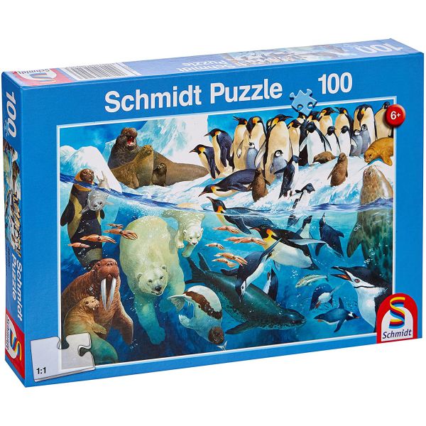 Puzzle da 100 Pezzi - Animali nel Cerchio Artico