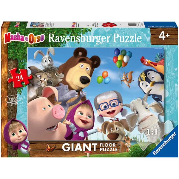 24 Piece Giant Floor Puzzle - Masha and the Bear