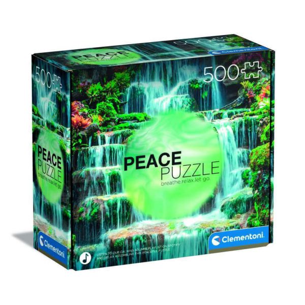 500 Piece Jigsaw Puzzle - Peace Puzzle: The Waterfall
