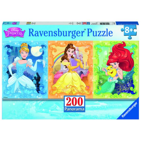 Puzzle Panorama XXL da 200 Pezzi - Principesse Disney: Bellissime Principesse