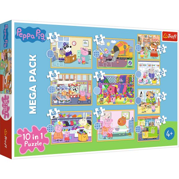 10 Puzzle in 1 - Incontra Peppa Pig