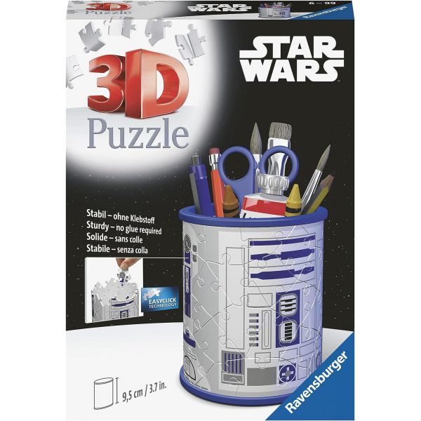 Puzzle da 54 Pezzi 3D - Star Wars: Portapenne R2D2