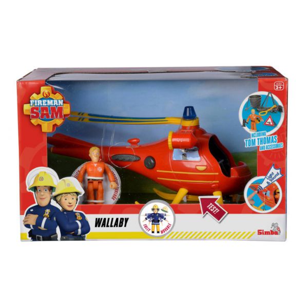 Sam il Pompiere - Elicottero Wallaby con Personaggio Tom