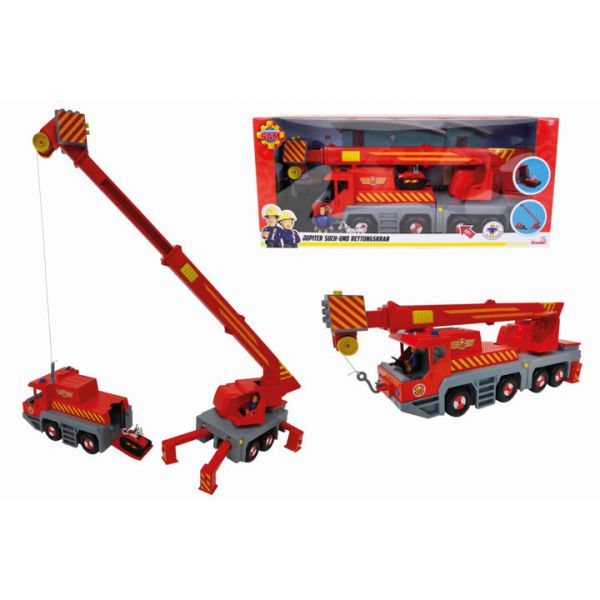 Sam il Pompiere - Rescue Crane Set 50 cm con Personaggio Sam