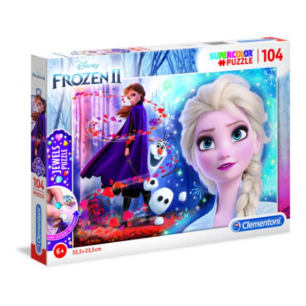 Puzzle da 104 pezzi - Jewels: Frozen 2