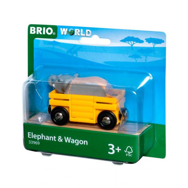 BRIO Wagon with elephant