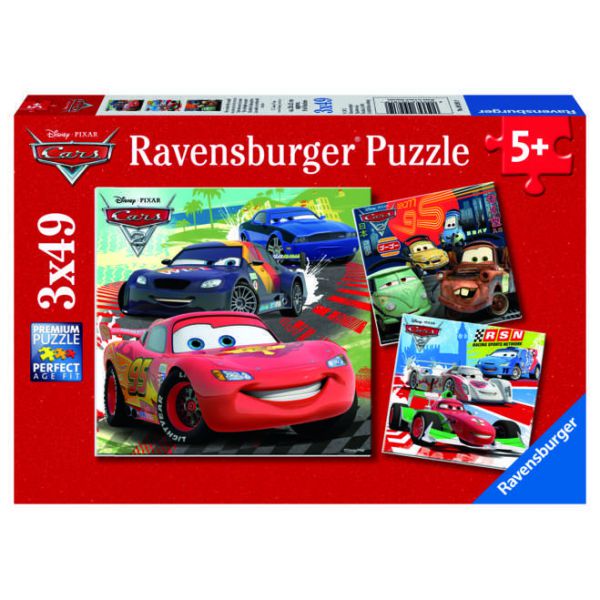 3 49 Piece Puzzles - Cars 2: Around the World
