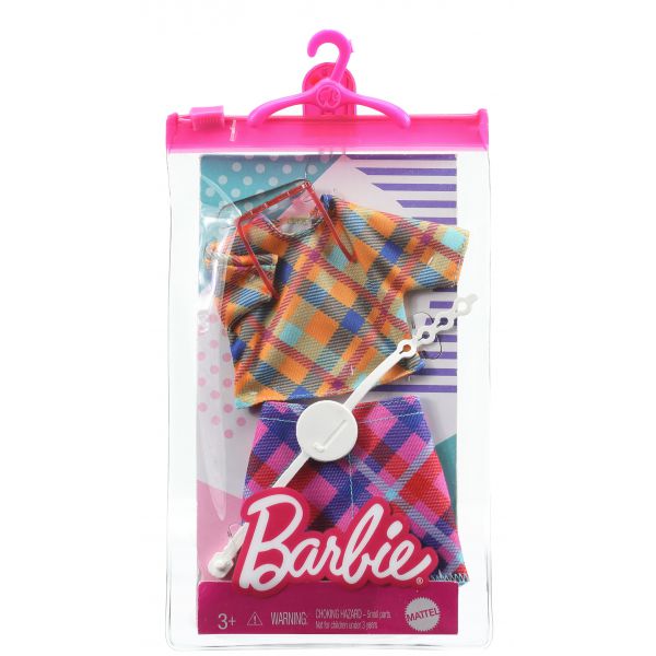 Barbie - Complete Look Fashion: Shirt and Checked Miniskirt
