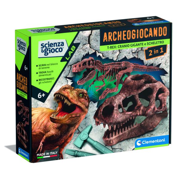Archeogiocando - Dig Kit T-Rex 2 in 1