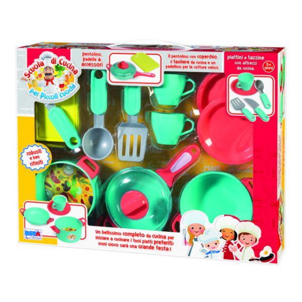 Cooking School for Little Chefs - Playset Pan, Pot and Accessories