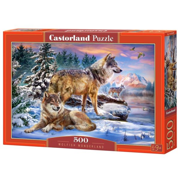 500 Piece Puzzle - Wolfish Wonderland