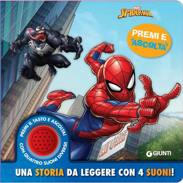 Spiderman Press and listen A story to read with 4 sounds