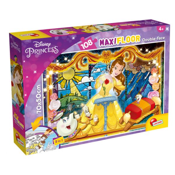 DISNEY PUZZLE DF MAXI FLOOR 108 BEAUTY AND THE BEAST