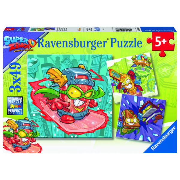 3 49 Piece Puzzles - Super Zings
