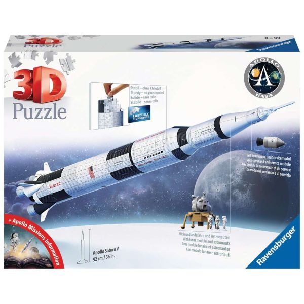 Puzzle da 440 Pezzi 3D - Apollo Saturn V Rocket
