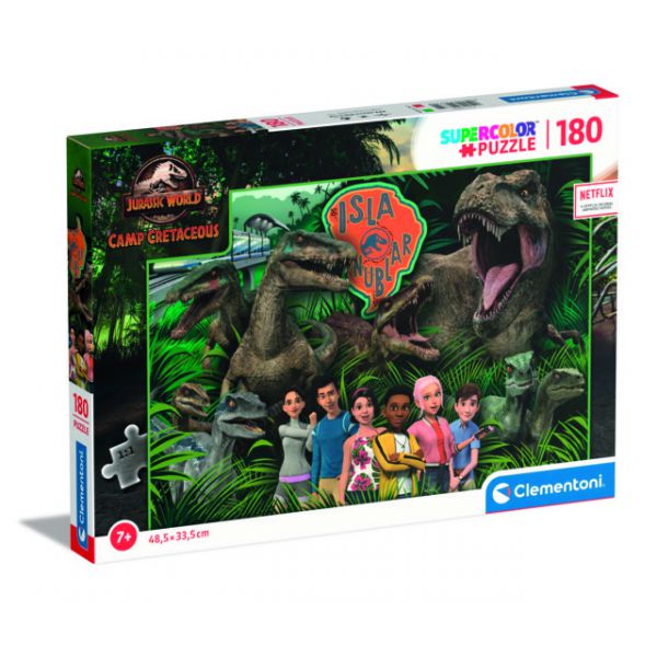 180 Piece Puzzle - Jurassic World Camp Cretaceus