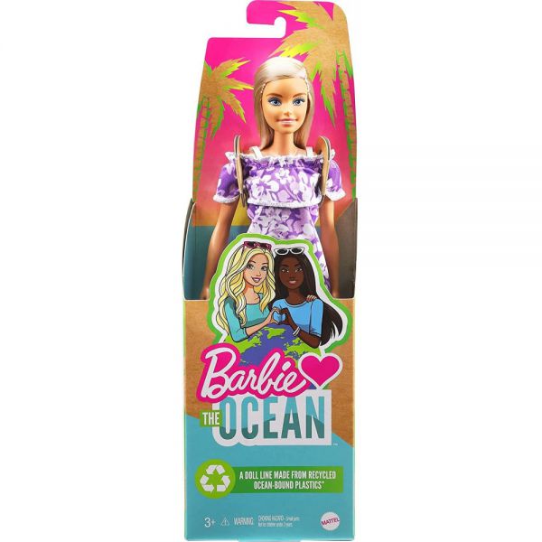 Barbie - Loves the Ocean: Purple Floral Dress