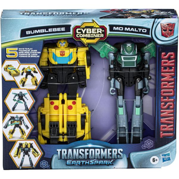 Transformers - Earthspark Cyber-Combiner: Bumblebee e Mo Malto