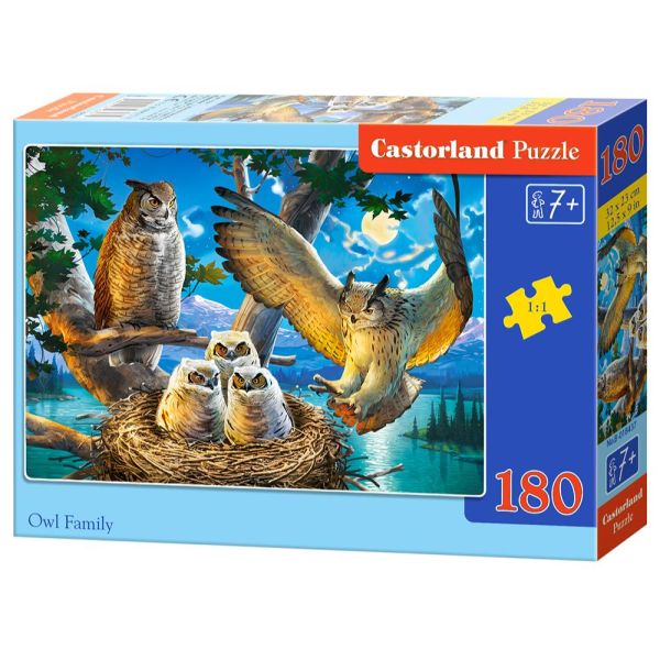 Puzzle 180 Pezzi - Owl Family