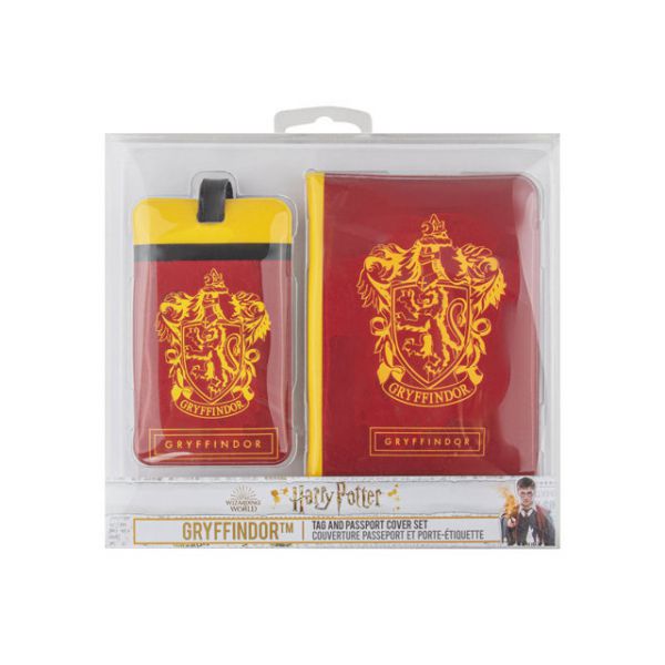 Porta Passaporto e Etichetta per la valigia Grifondoro - Harry Potter