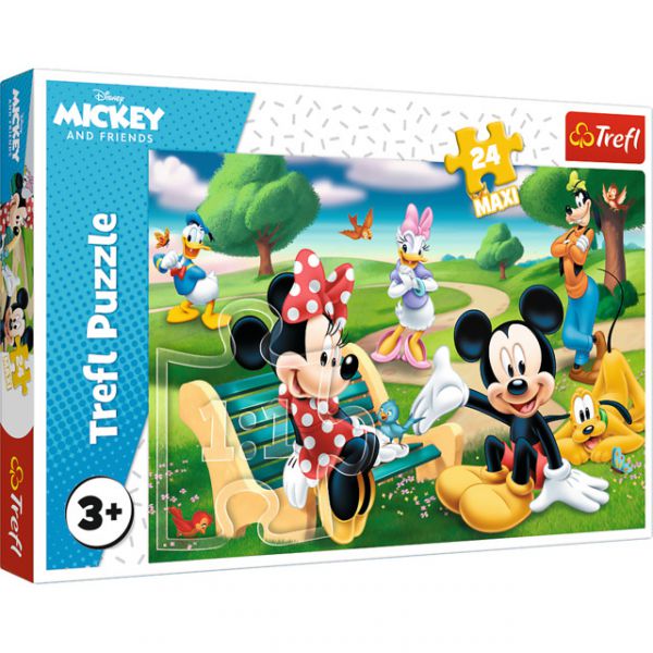 Puzzle da 24 Pezzi Maxi - Disney: Topolino e Amici