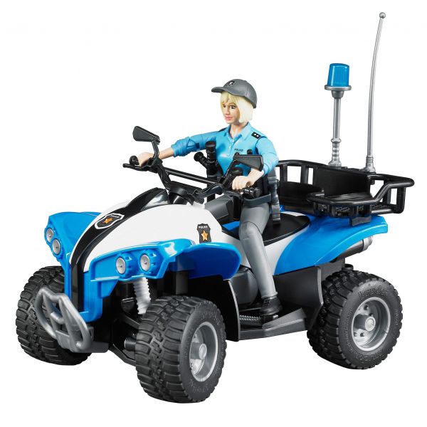 Police Quad with Policewoman and Accessories