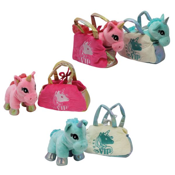 My Vip - Baby Unicorni in borsetta
Unicorno con borsetta e particolari glitterati
misura 20*20*8 cm

