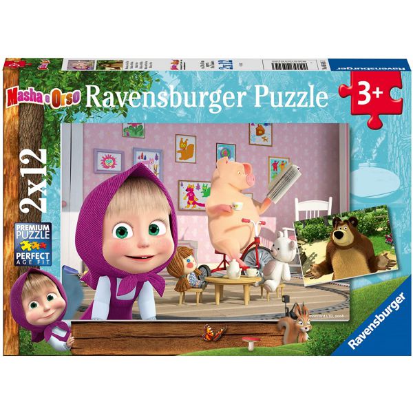 2 12 Piece Puzzles - Masha and the Bear