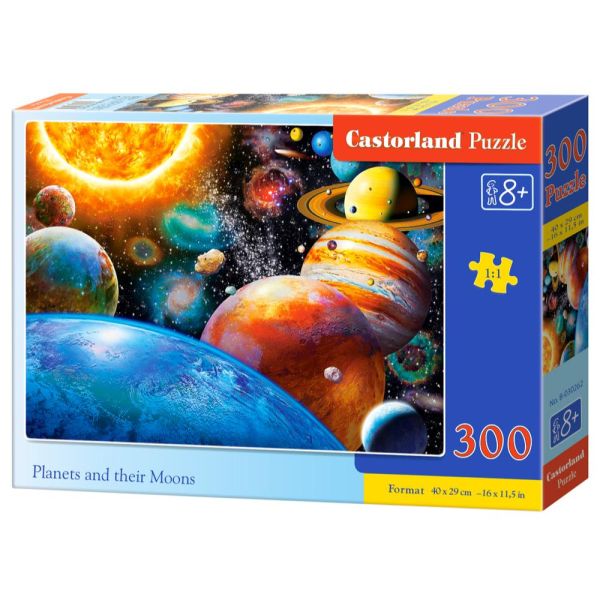Puzzle 300 Pezzi - Planets and their Moons
