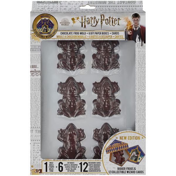 Harry Potter - Chocolate Mold + 6 Paper Boxes + 12 Wizard Cards